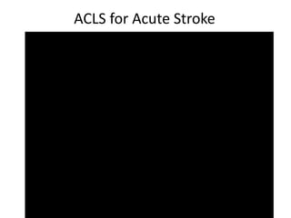 ACLS for Acute Stroke
 