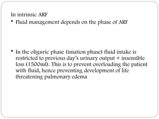 Management of Acute Kidney Injury at LAUTECH | PPT