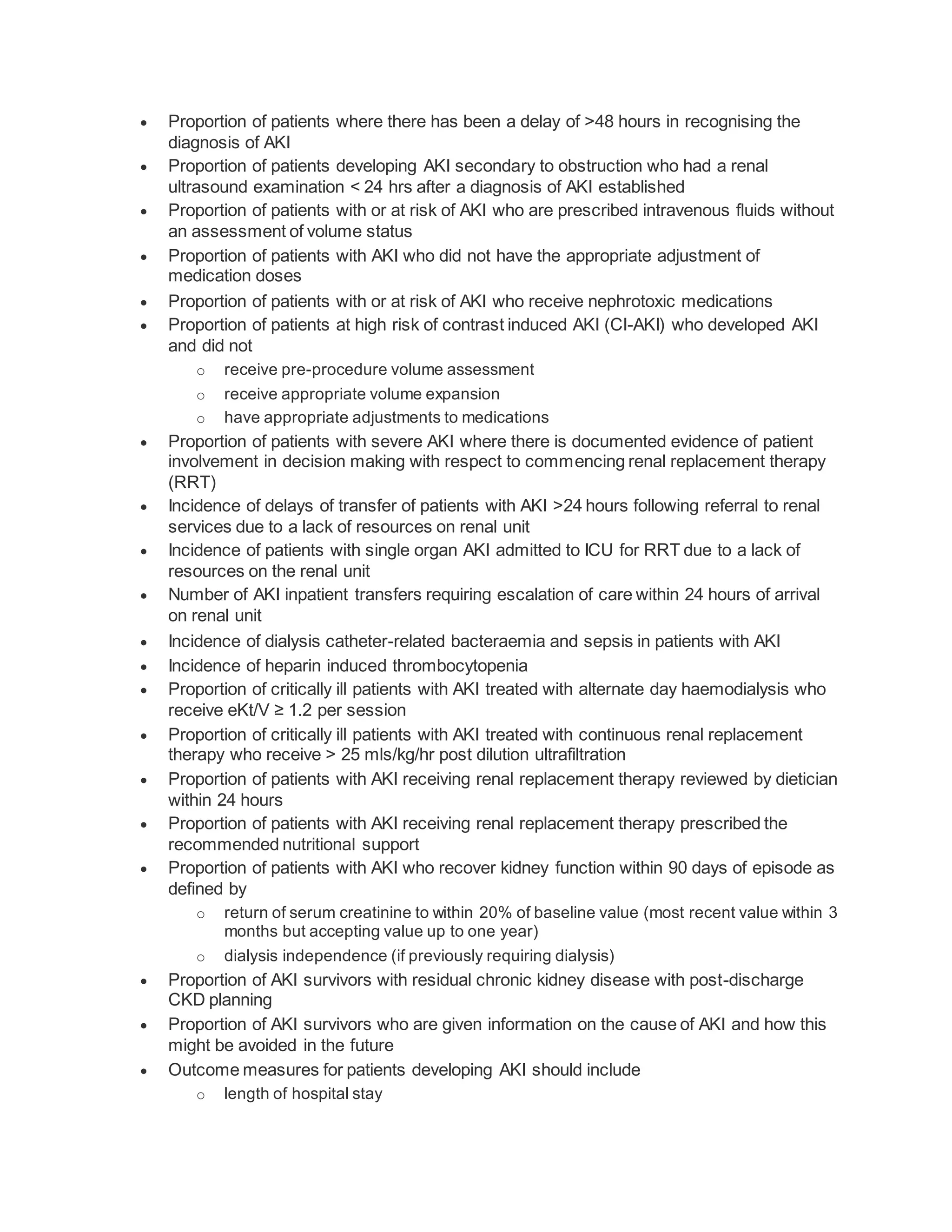 Acute kidney injury asa guidelines