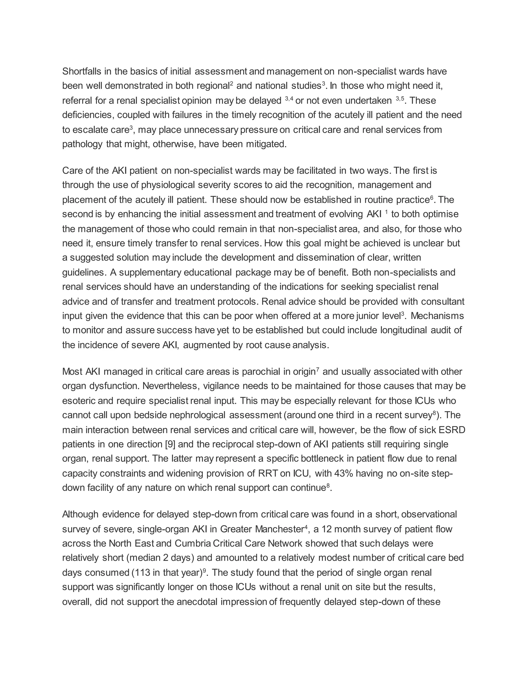 Acute kidney injury asa guidelines