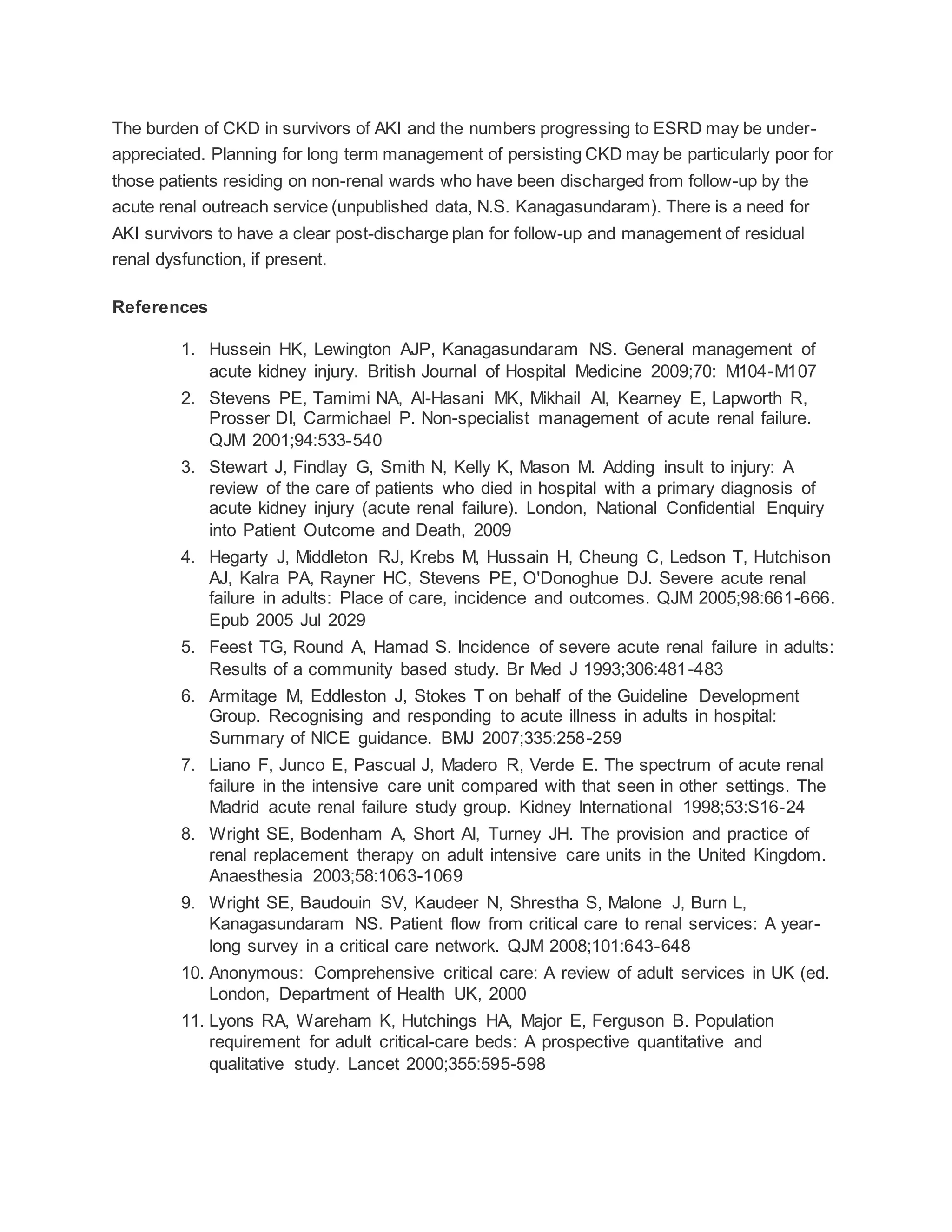 Acute kidney injury asa guidelines