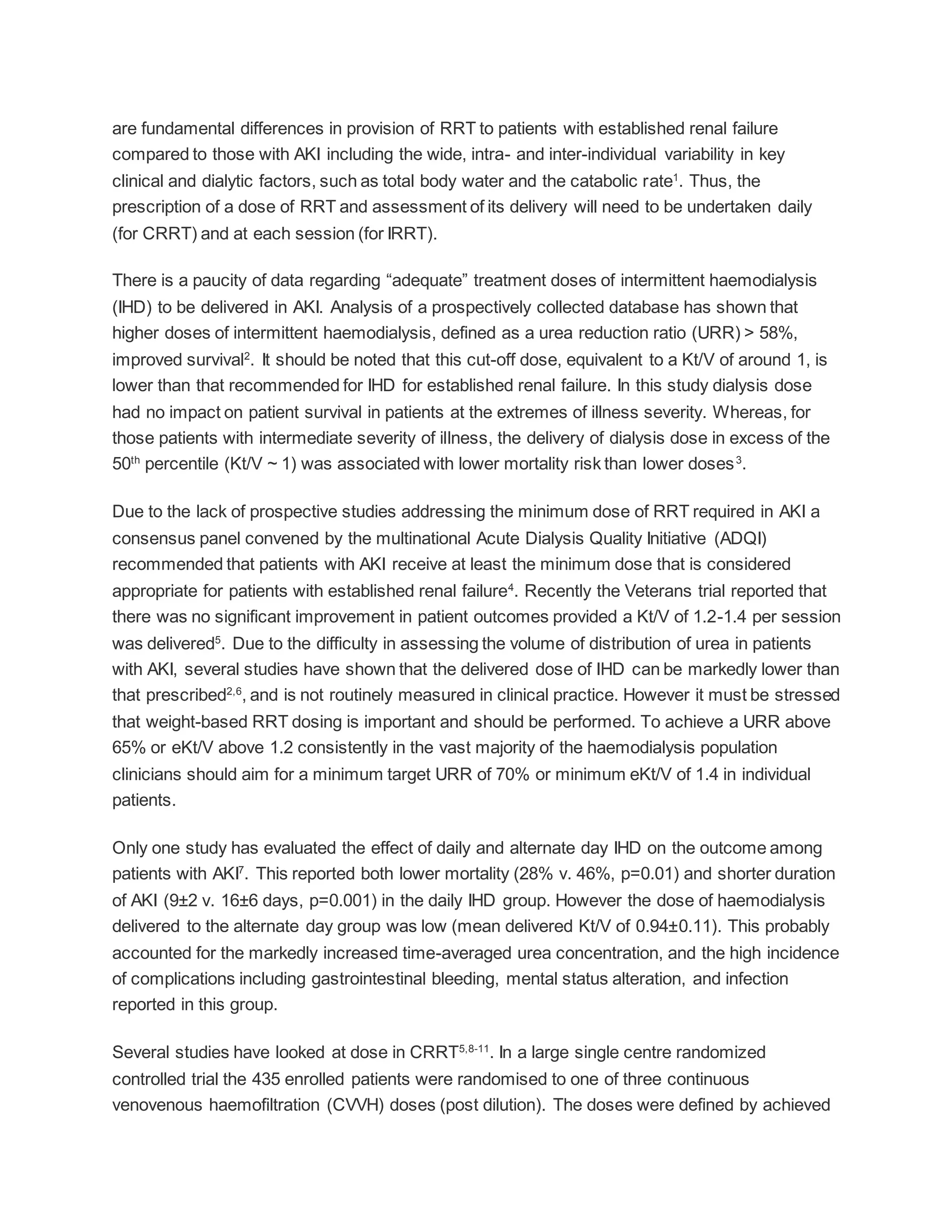 Acute kidney injury asa guidelines