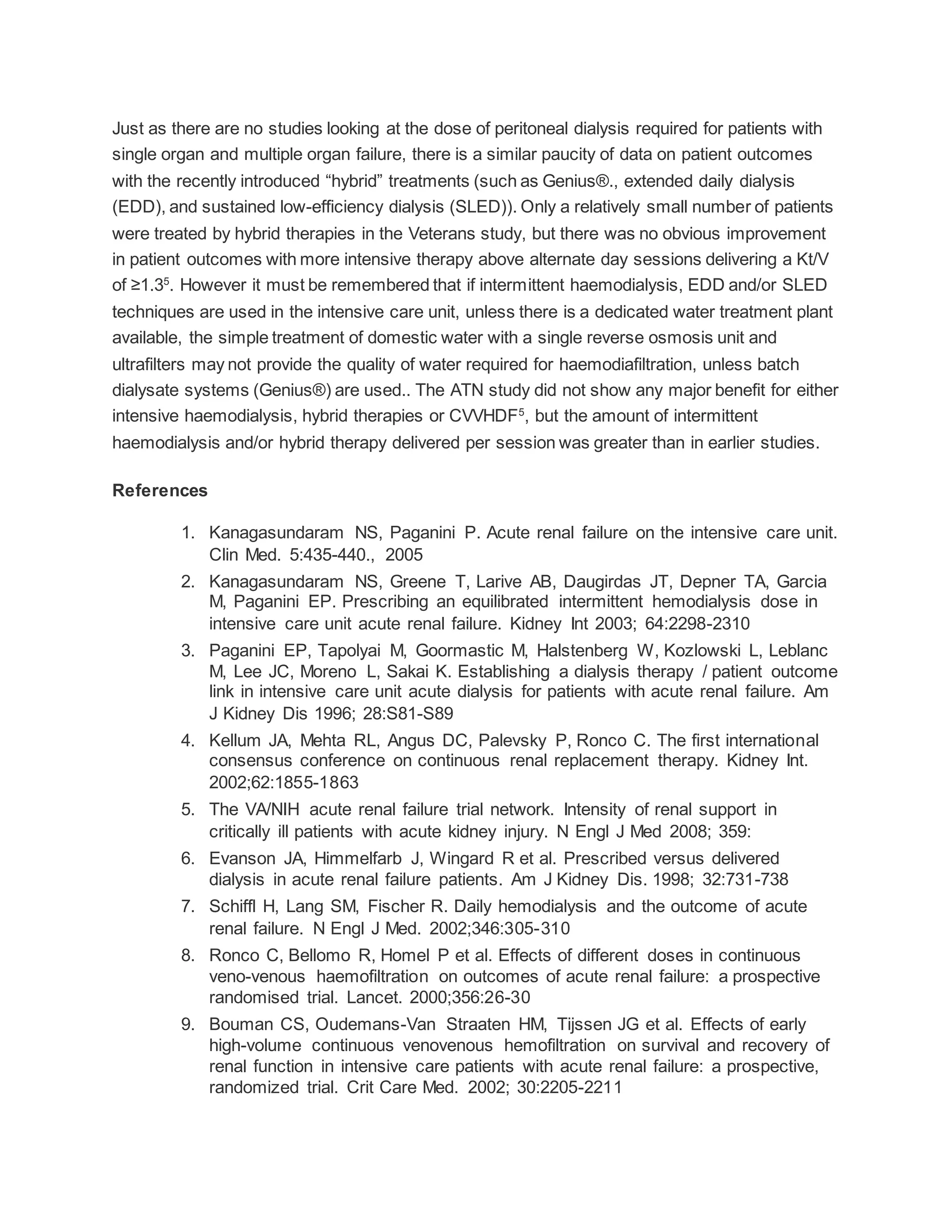 Acute kidney injury asa guidelines