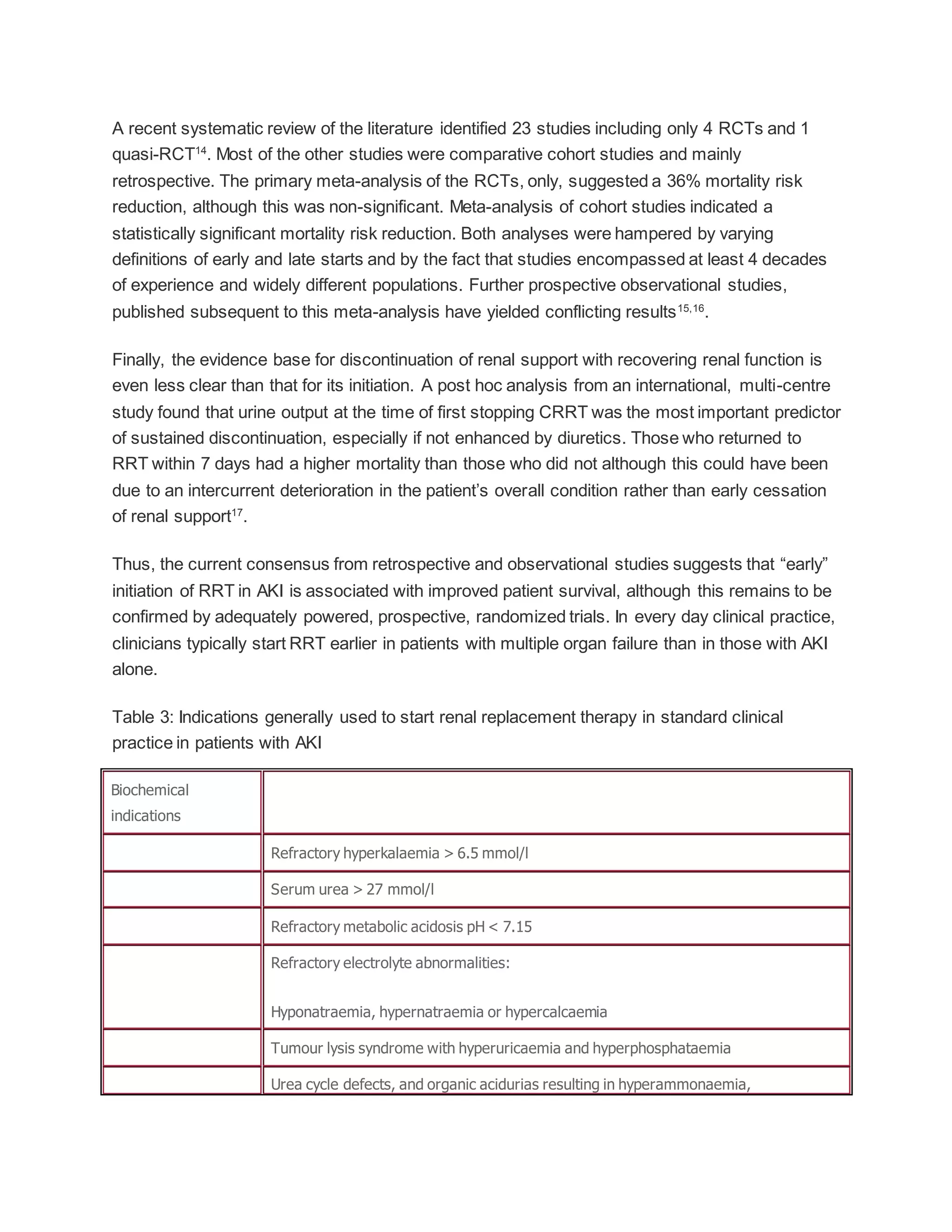Acute kidney injury asa guidelines