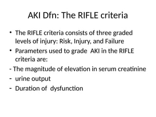 Acute Kidney Injury.pptx................ | PPTX