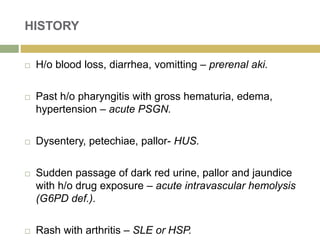 Acute kidney injury in children 2018 | PPTX