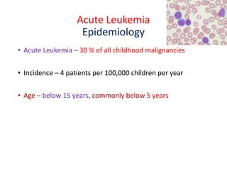 Acute leukemia in children 2021 | PDF