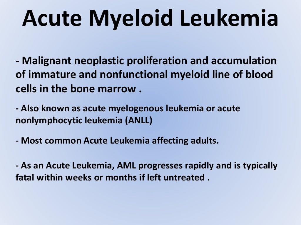 Acute leukemia lm754
