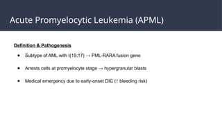 Comprehensive Overview of Acute Promyelocytic Leukemia: Diagnosis ...