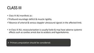Acute limb ischemia | PPTX