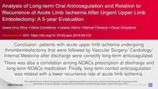 Acute Limb Ischemia and Role of DOAC.pptx