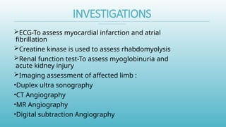Comprehensive Overview of Acute Arterial Occlusion and Limb Ischemia ...