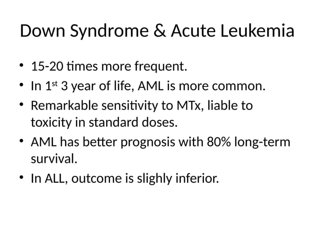 Acute lymphoblastic leukemia in pediatric age group | PPTX