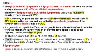 Acute Lymphoblastic Leukemia Leukemia 3 Pdf