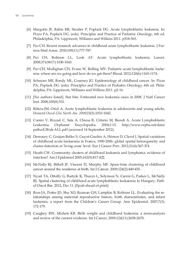Leukemia research papers