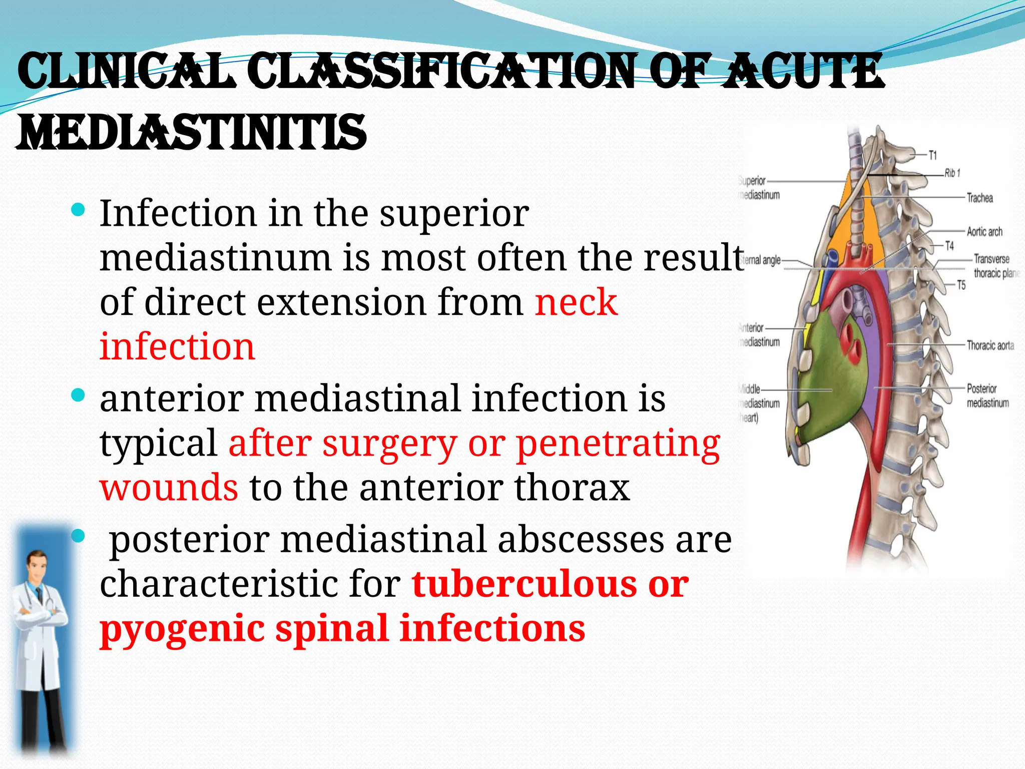 ACUTE MEDIASTINITIS Dinakaran M b b s pptx