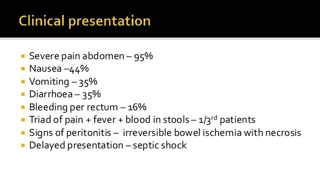 Acute mesenteric ischemia