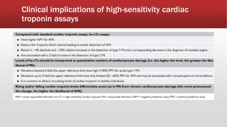 Clinical implications of high-sensitivity cardiac
troponin assays
 