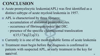 Acute myeloid leukaemia | PPTX