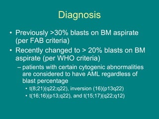 Acute Myeloid Leukemia | PPT
