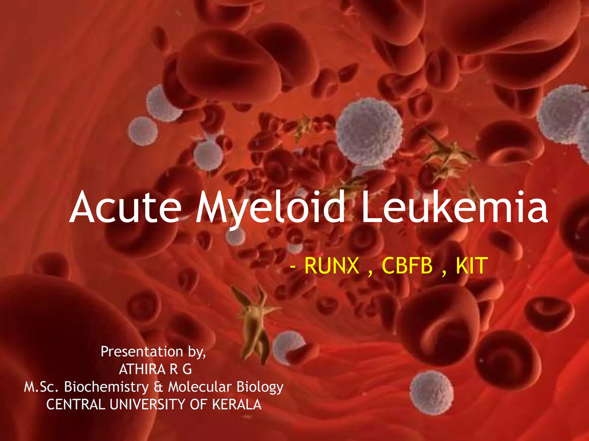Acute myeloid leukemia | PPTX