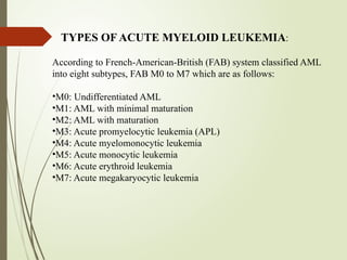 Comprehensive Overview of Acute Myeloid Leukemia: Definition, Diagnosis ...
