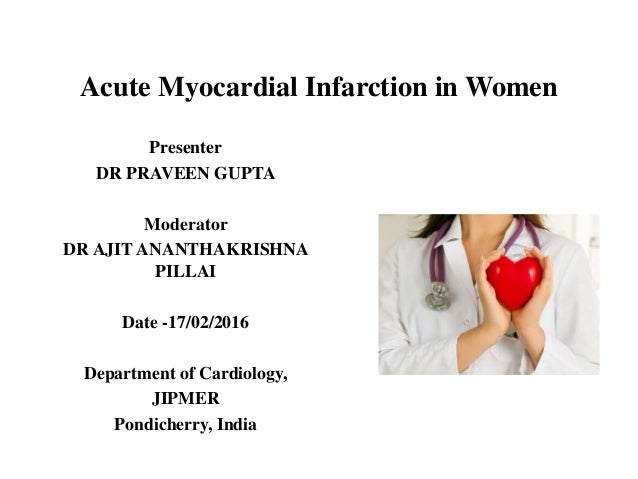 female presentation of myocardial infarction
