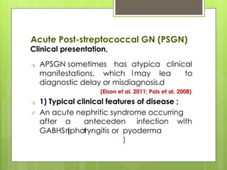 Comprehensive Overview of Acute Nephritic Syndrome and Post ...