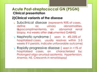 Comprehensive Overview of Acute Nephritic Syndrome and Post ...