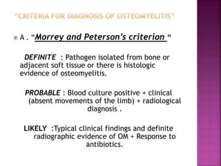 Acute osteomyelitis | PPTX