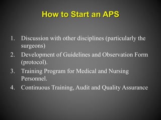 Acute pain service (final)kuliah 7 11-2017 | PPTX