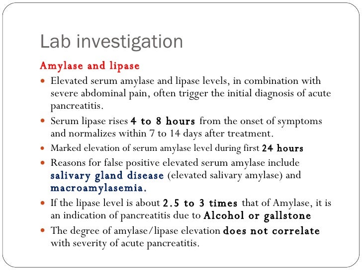 Lipase Level Chart