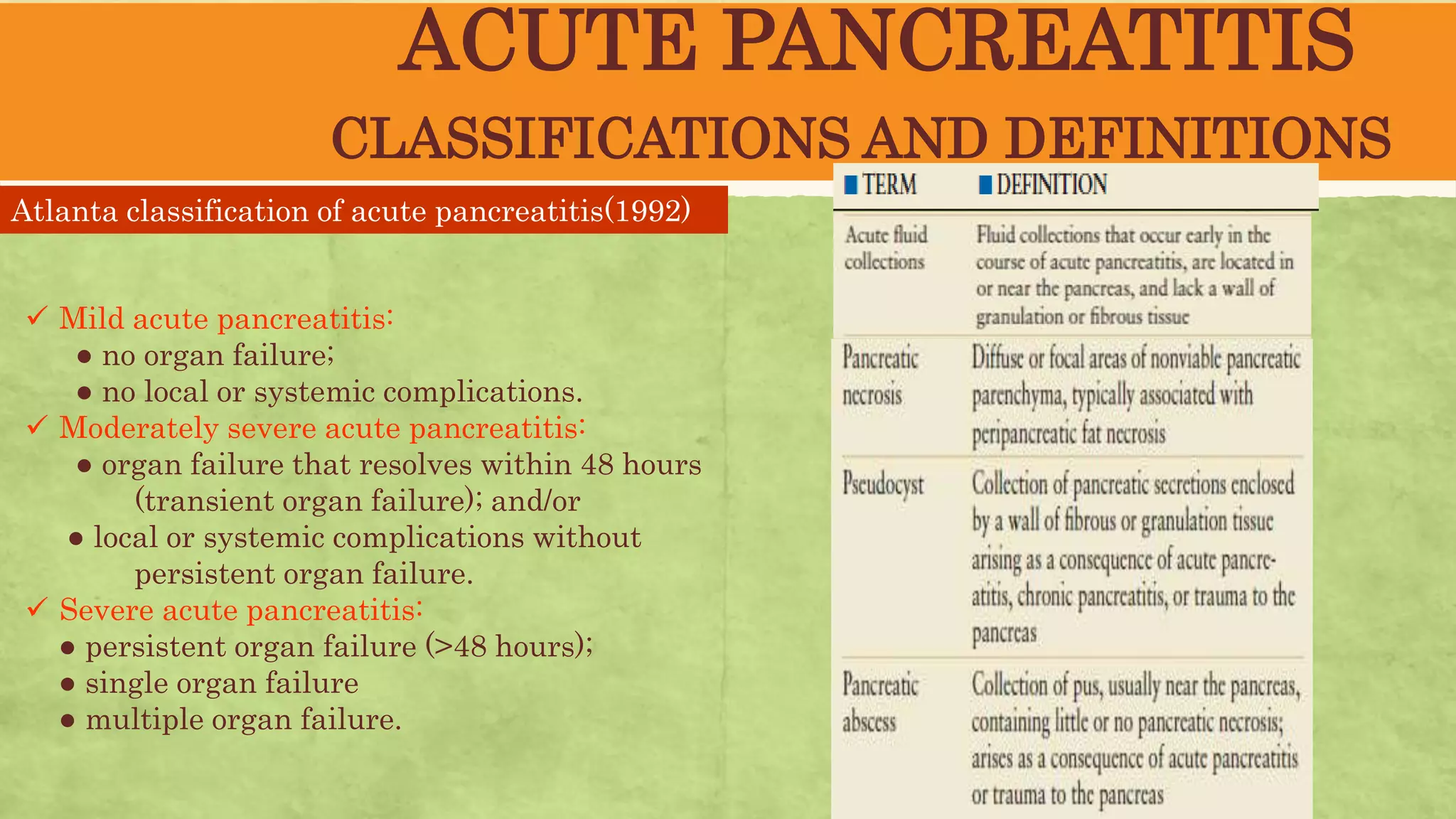 Acute pancreatitis / Epigastric pain | PPTX