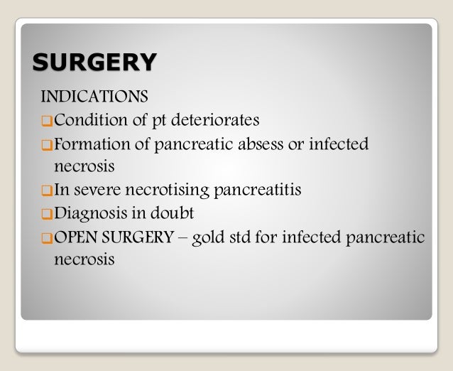 Acute Pancreatitis Surgery Seminar