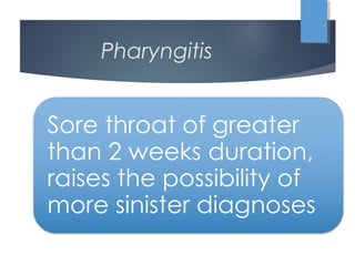 Pharyngitis
 