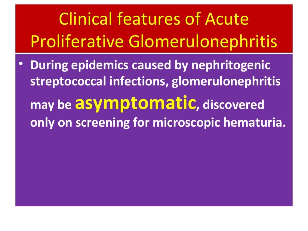 Acute post streptococcal glomerulonephritis
