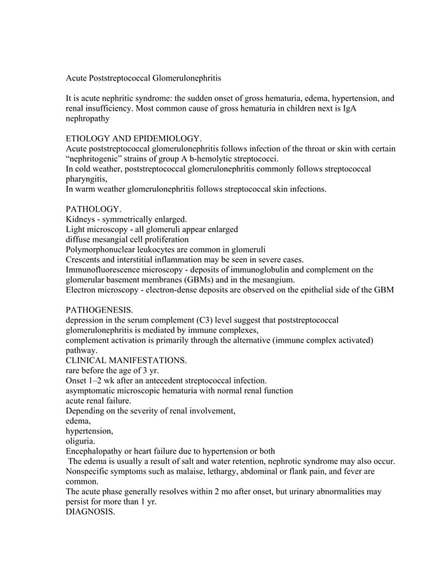 Acute poststreptococcal glomerulonephritis PDF