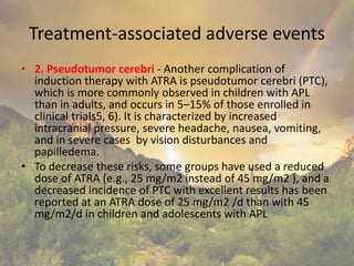 Atra Rash Acute promyelocytic leukemia NCCN LATEST 2014 Guidelines | PPTX