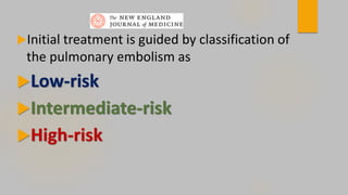 High Rlow Risk Pe ABDULRAHMAN AL RAFIQ UPDATED MANAGEMENT OF ACUTE PULMONARY EMBOLISM .pdf
