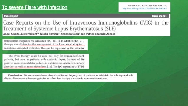 Treating infection systemic lupus erythematosus