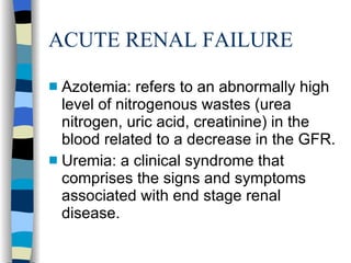Acute Renal Failure1 | PPT