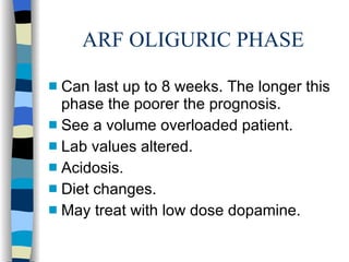Arf Lab Acute Renal Failure1 | PPT