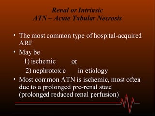 Acute renal failure | PPT