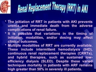 Acute renal failure in icu ..... | PPT