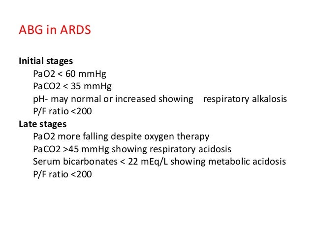 Acute Respiratory Distress Syndrome ARDS