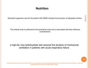 ACUTE RESPIRATORY DISTRESS SYNDROME (ARDS) .BY DR.Mohammad Abdeljawad ...