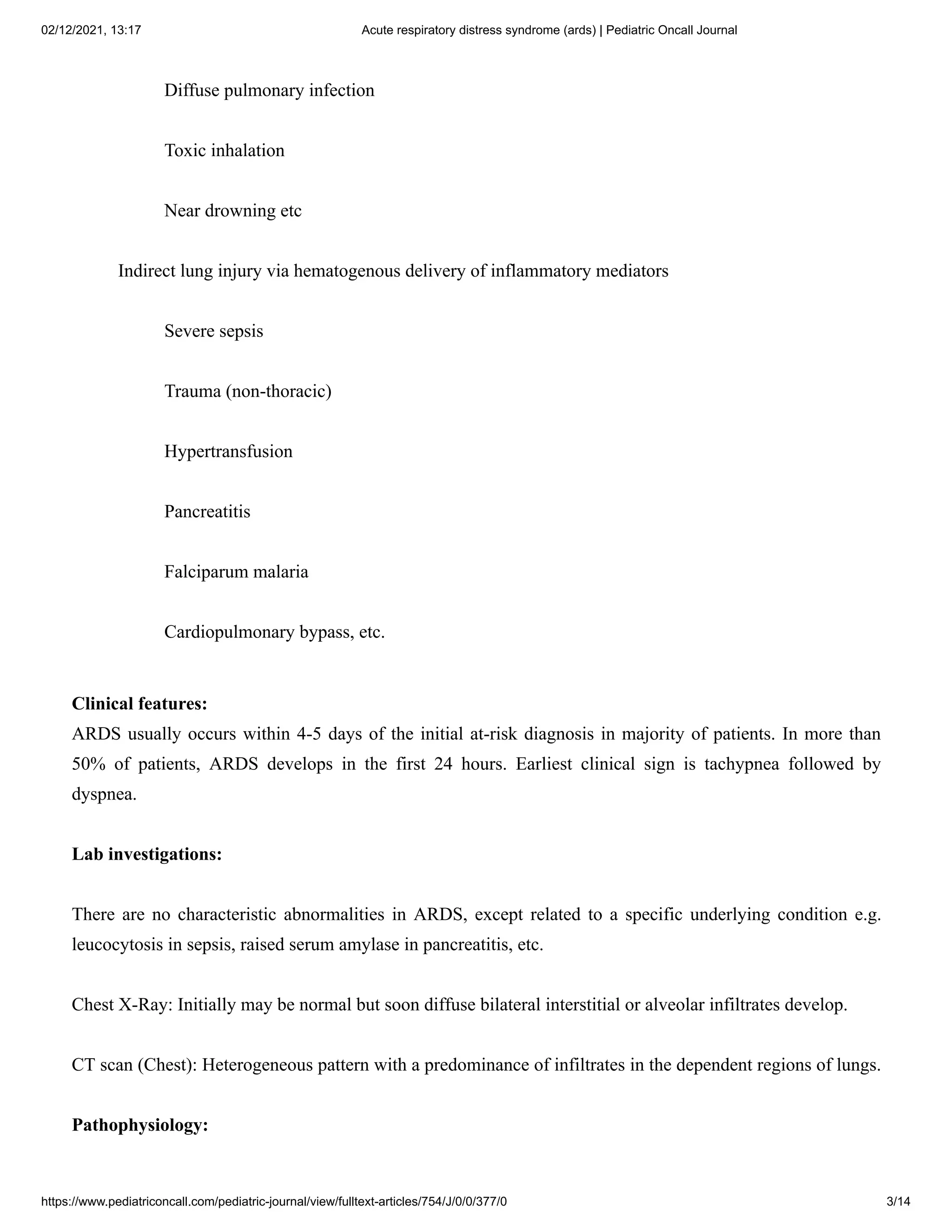Acute Respiratory Distress Syndrome Ards Nursing Scho vrogue.co