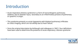 Comprehensive Overview of Acute Respiratory Distress Syndrome (ARDS ...