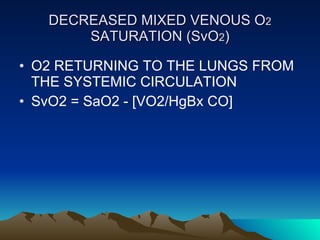 Sao2 And Svo2 Acute Respiratory Failure | PPT