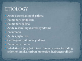 Acute respiratory failure | PPTX